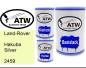 Preview: Land-Rover, Hakuba Silver, 2459: 500ml Lackdose + 500ml Klarlack + 250ml Härter - Set, von ATW Autoteile West.